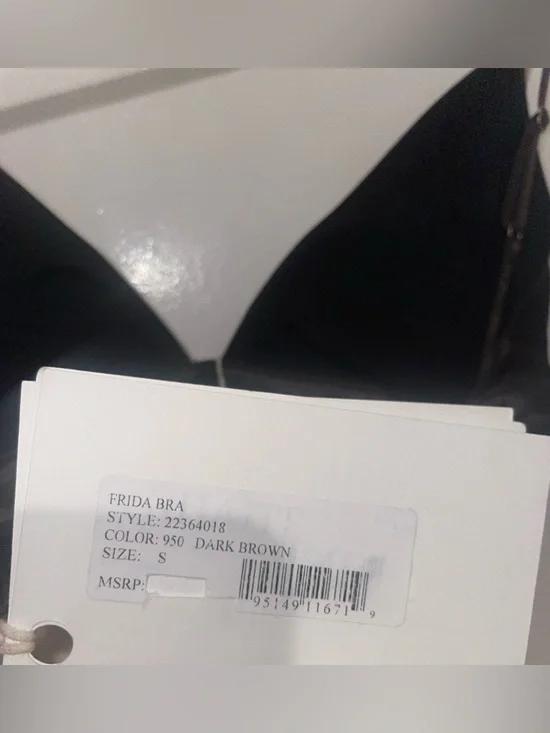 New! KHAITE Frida Satin Charmeuse Bra Top in Chocolate Brown 🤎 Small NWT! - Picture 12 of 16